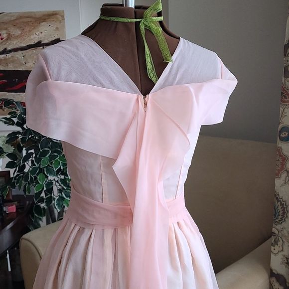 Vintage 50s 60s Tempo Togs Montreal Pink Dress Girls - Picture 5 of 12